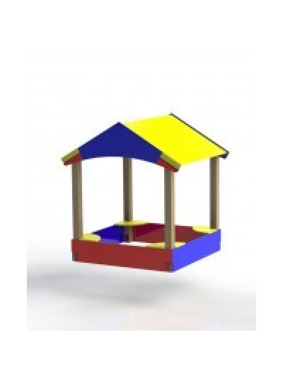 Будиночок-пісочниця з дахом